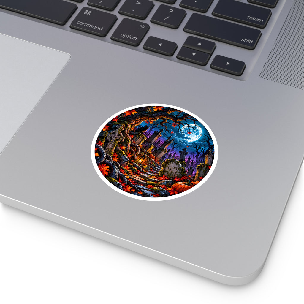 Restless Hollow — Haunted Graveyard Sticker