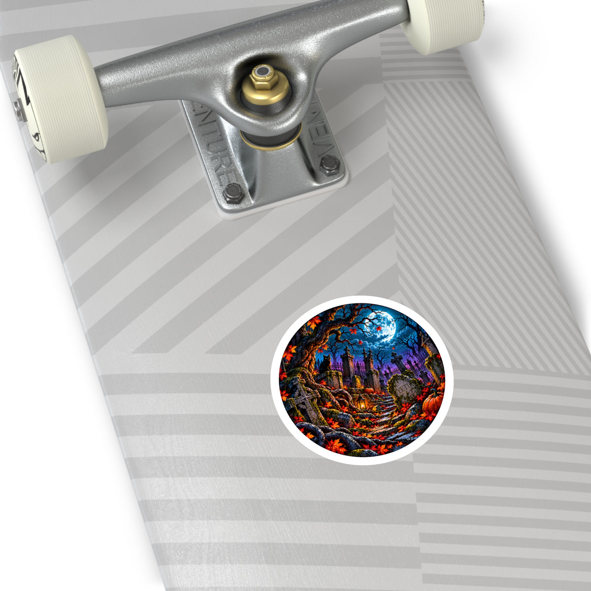 Restless Hollow — Haunted Graveyard Sticker