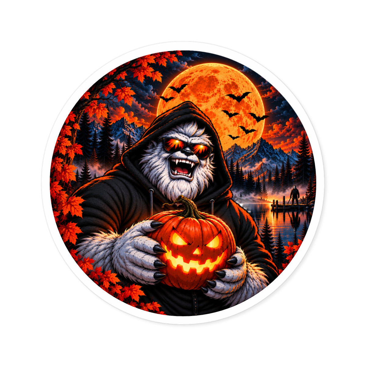 Night of the Yeti — Halloween Yeti Sticker