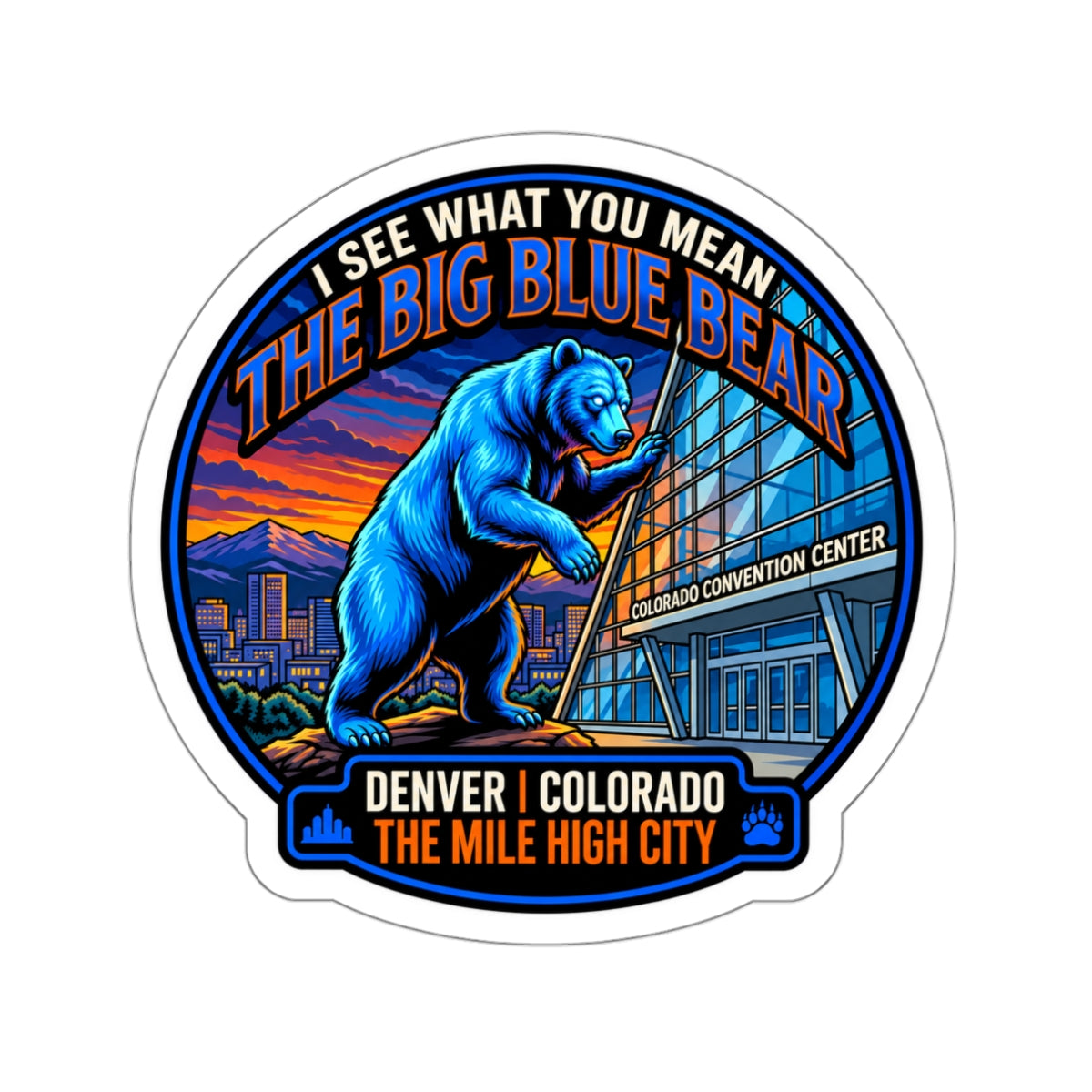 The Big Blue Bear - Denver Colorado