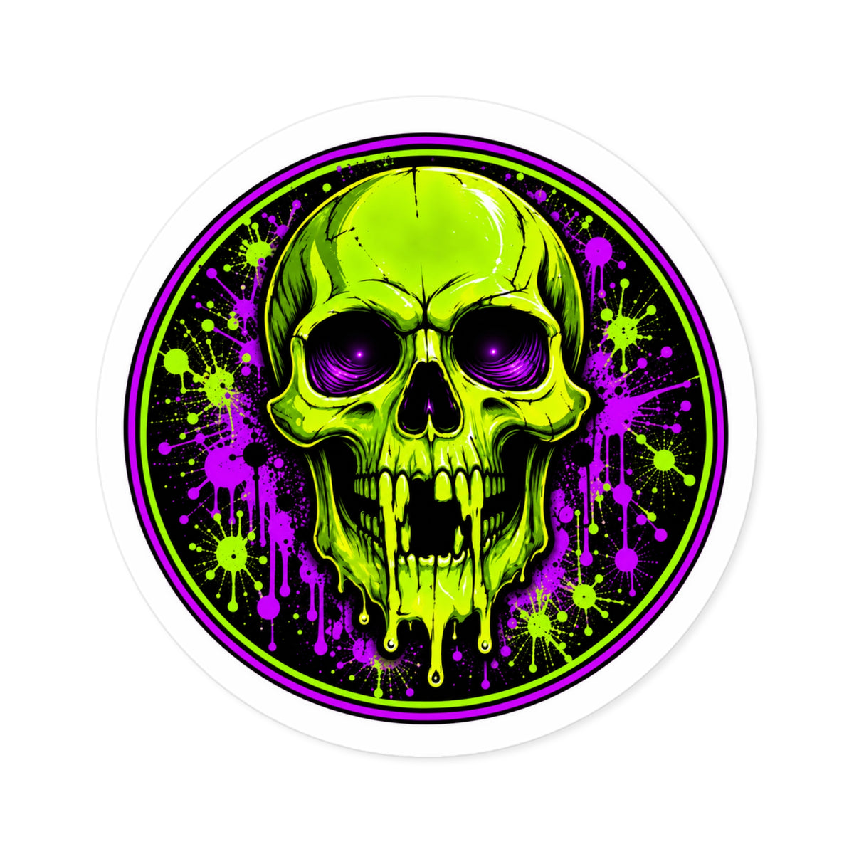 Deadly Glow — Skull Sticker
