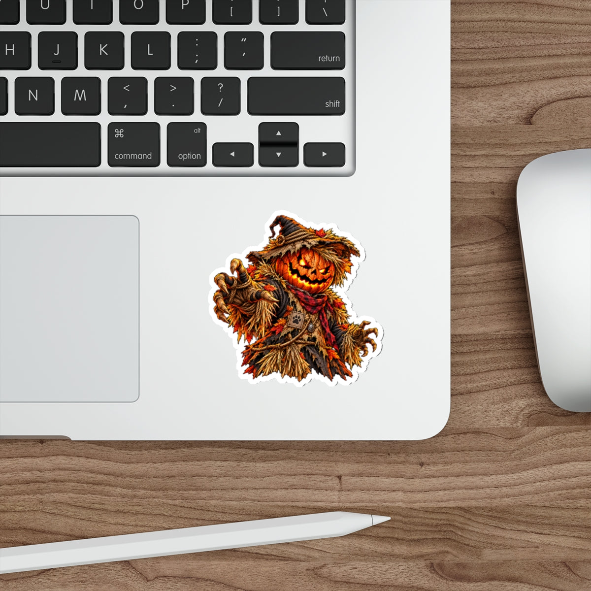 Harvest Havoc — Halloween Scarecrow Sticker