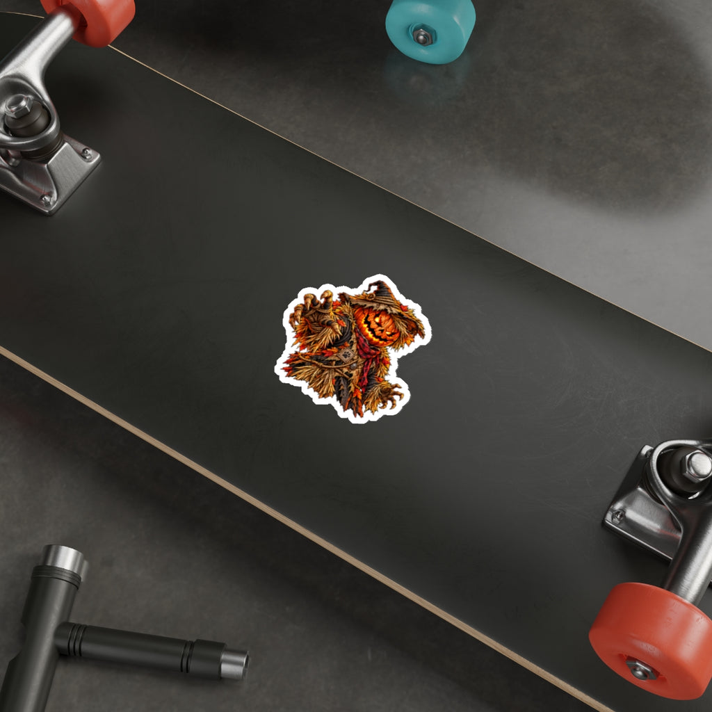 Harvest Havoc — Halloween Scarecrow Sticker
